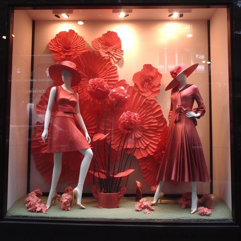 Boutique window display